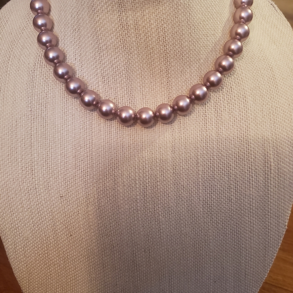 Faux Lavender Pearls